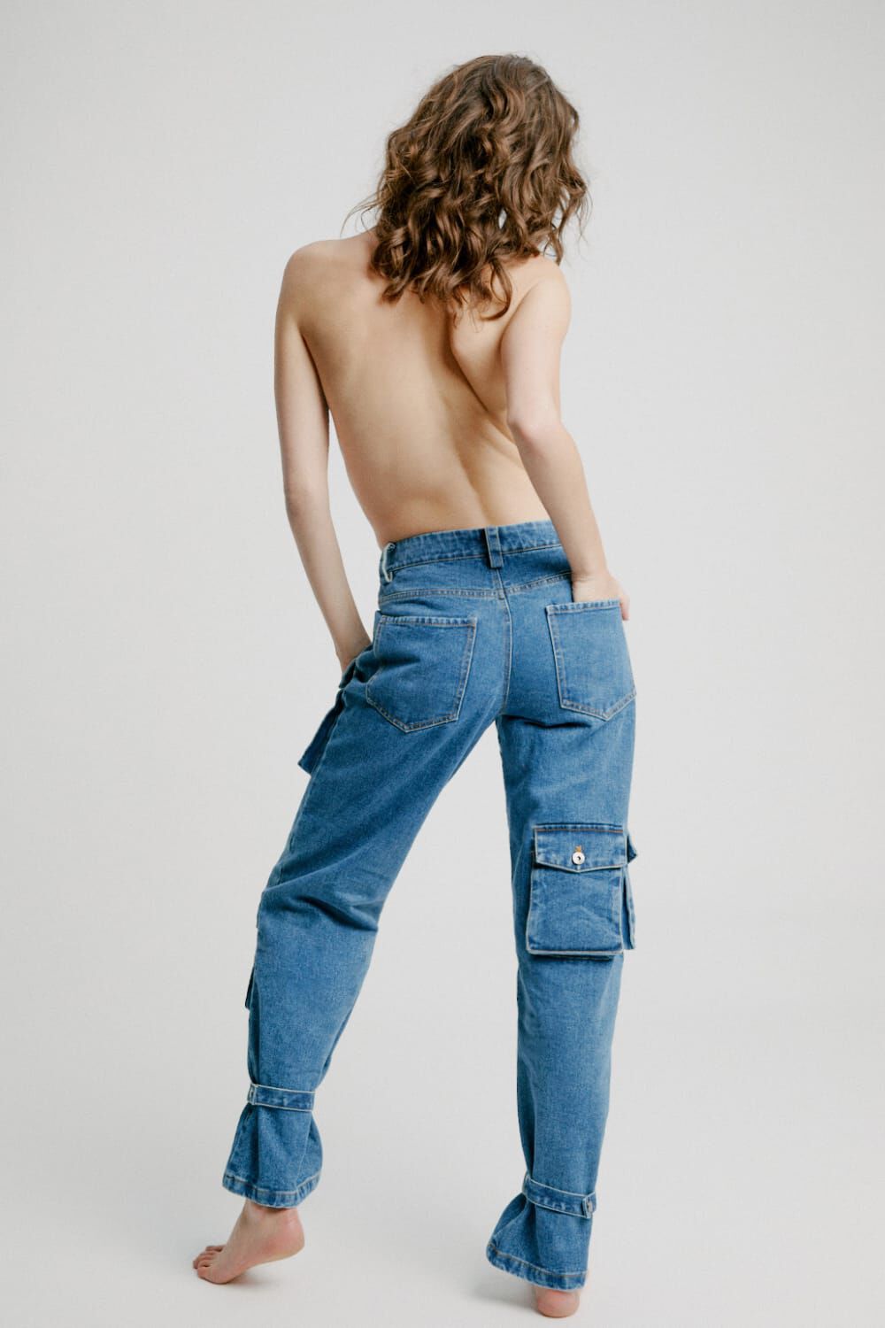 Denim Cargo Pant In Vintage | Bardot