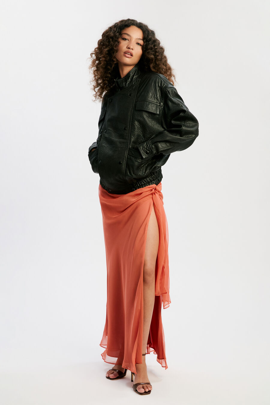 Oversized Leather Jacket