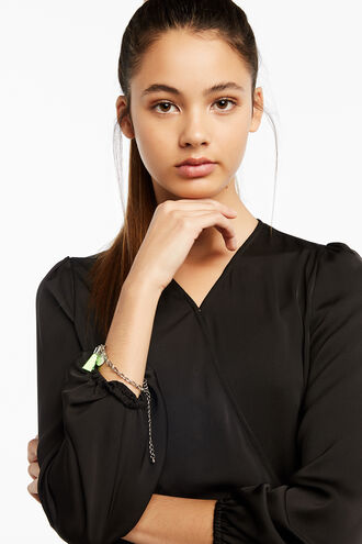 TASSEL CHARM BRACELET in colour SILVER