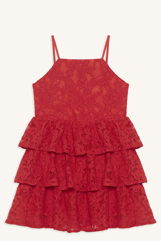 CARTIA TIER DRESS in colour LOLLIPOP