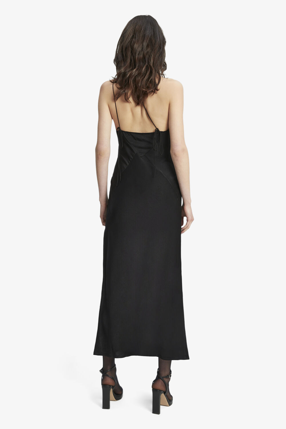 LAMONT SLIP DRESS in colour CAVIAR