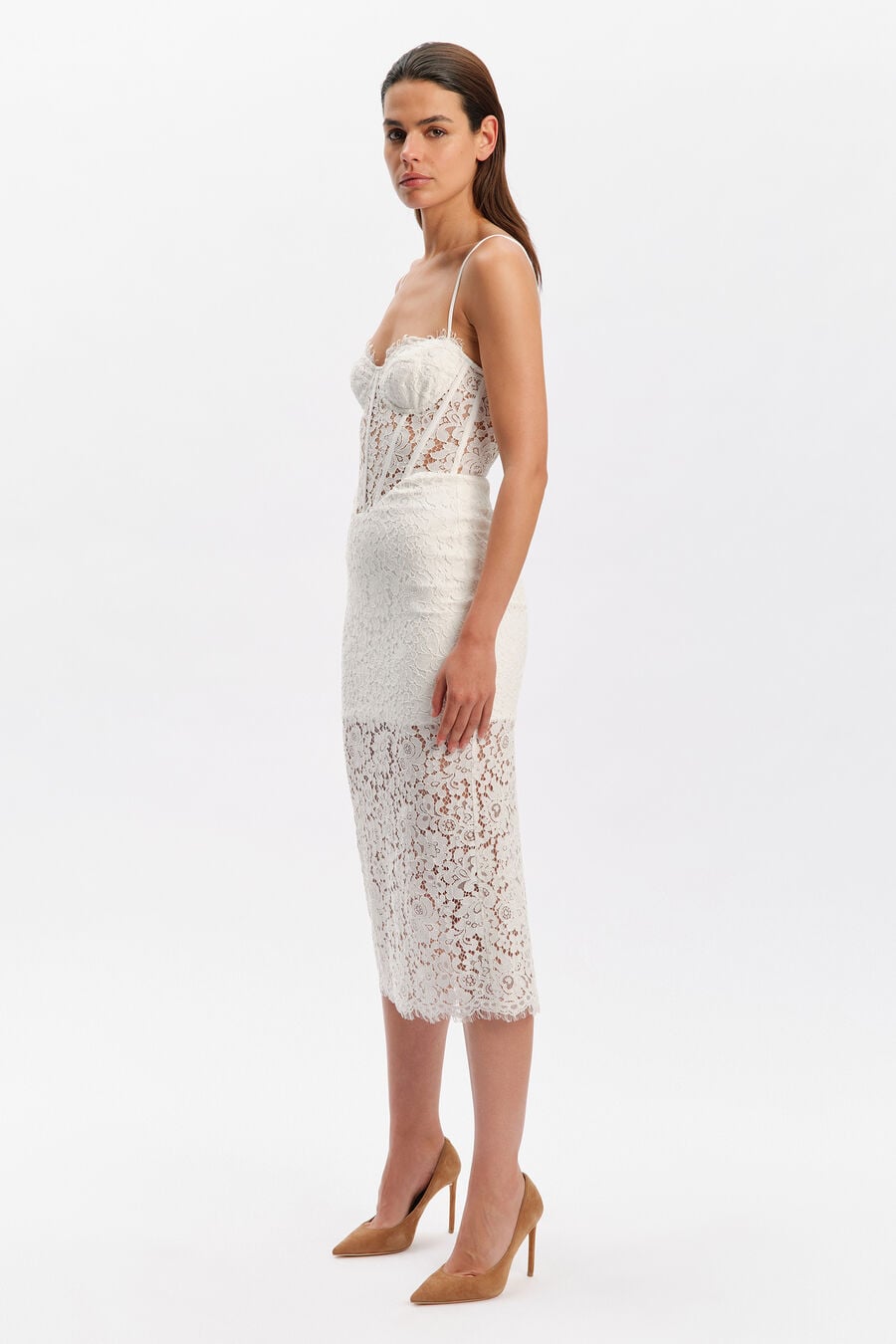 Olina Corset Midi Dress
