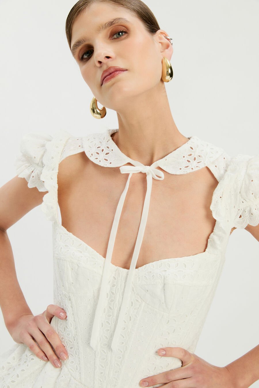 Allington Broderie Mini Dress