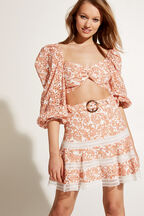 PAISLEY TOP in colour AMBER BROWN