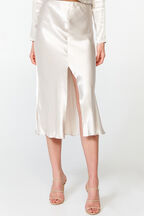 MIDI SLIP SKIRT in colour RAINY DAY