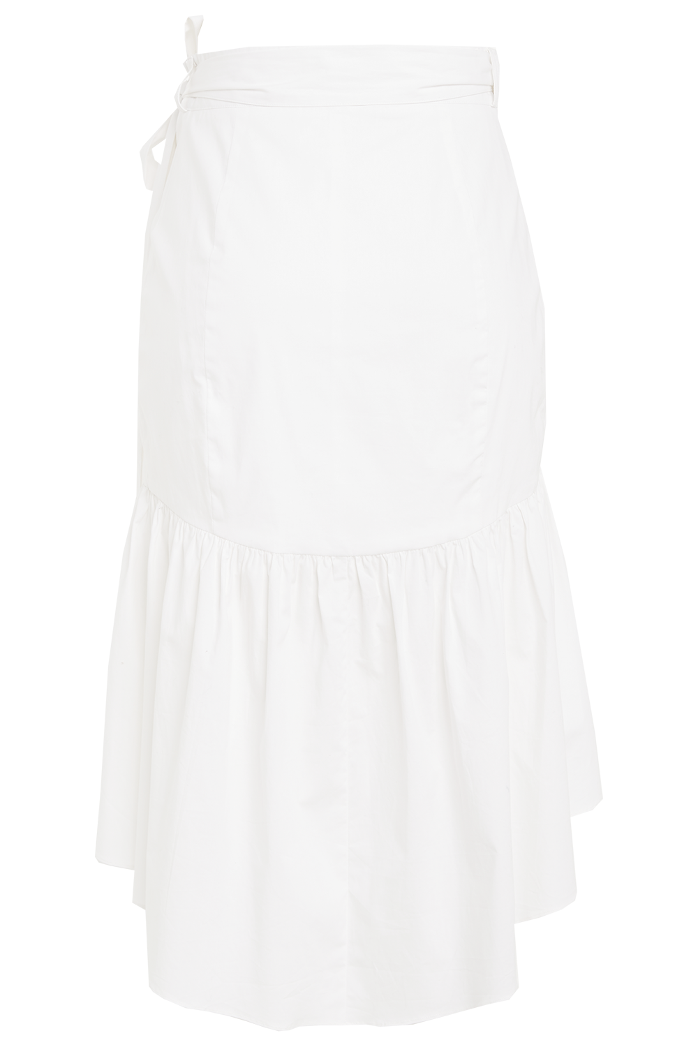 MIDI WRAP SKIRT in colour CLOUD DANCER