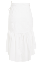 MIDI WRAP SKIRT in colour CLOUD DANCER