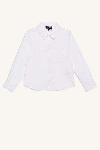 TEXTURED WEAVE SHIRT in colour BRIGHT WHITE