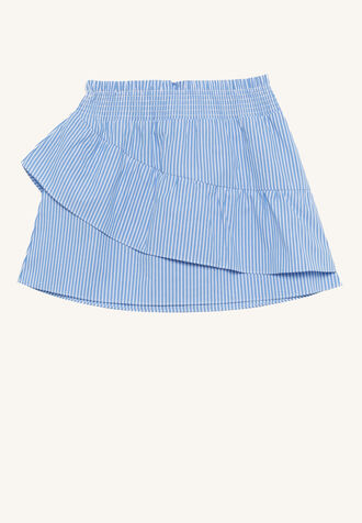 KATIE SHIRRED SKIRT in colour DUTCH BLUE