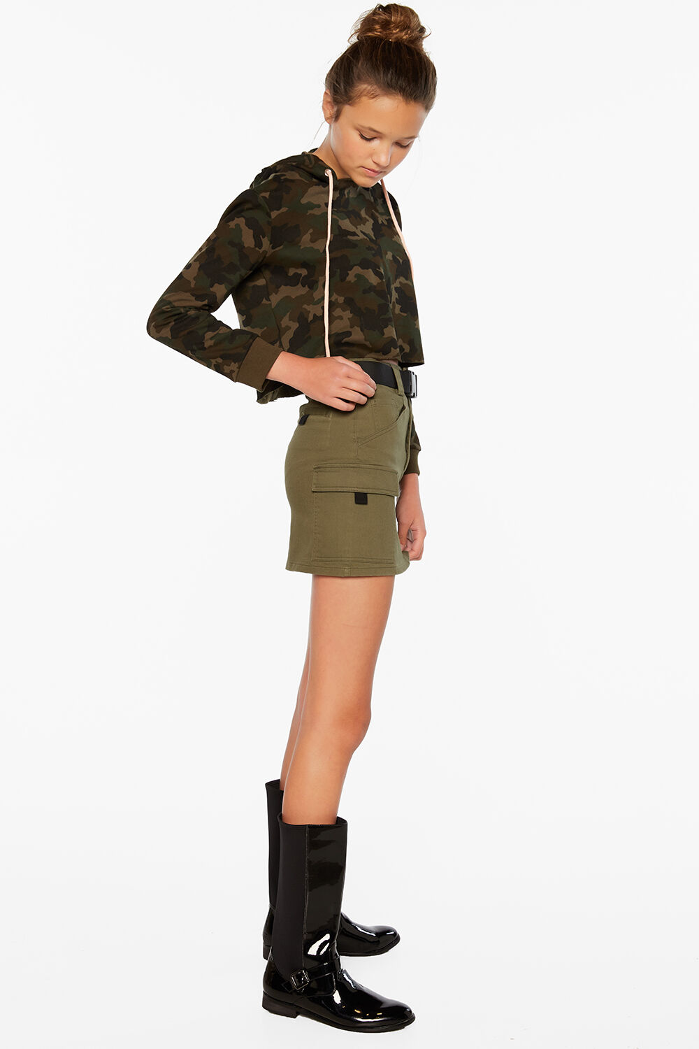 Cropped camo hoodie Sale