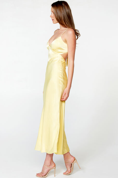 MALINDA SLIP DRESS in colour LIMELIGHT