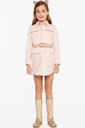 DARCY SHIRT DRESS in colour PRIMROSE PINK