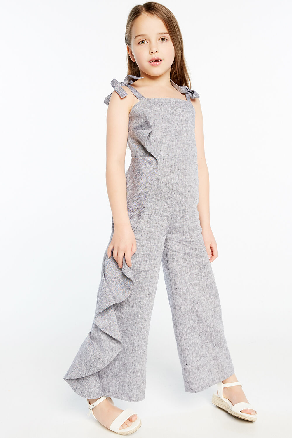Evah Ruffle Jumpsuit Junior Girls 27 Playsuits & Jumpsuits Bardot Junior