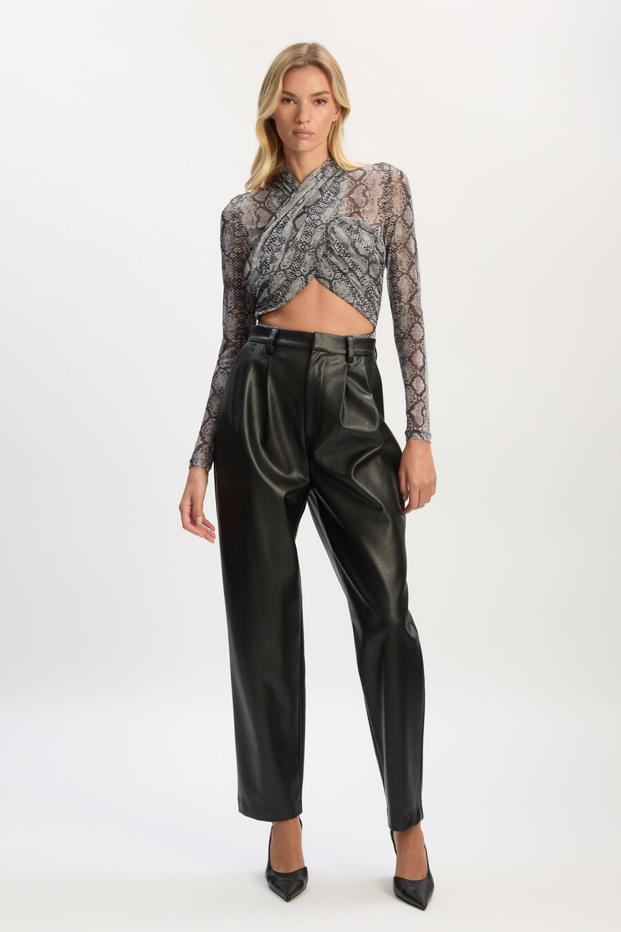 Aliyah Printed Wrap Bodysuit