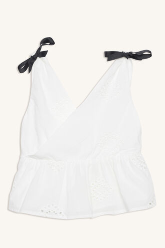 JASMINE LACE TOP in colour CLOUD DANCER