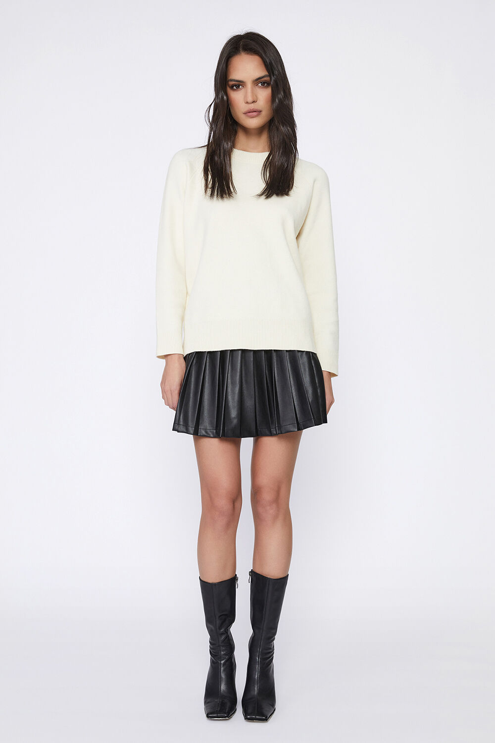 MATA KNIT SWEATER in colour CLOUD DANCER