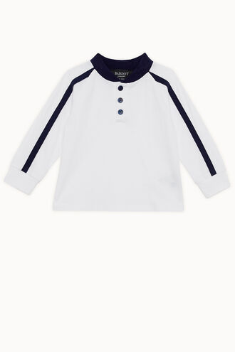 CONTRAST RAGLAN TEE in colour BRIGHT WHITE