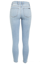 KHLOE HI CROP JEAN in colour DREAM BLUE