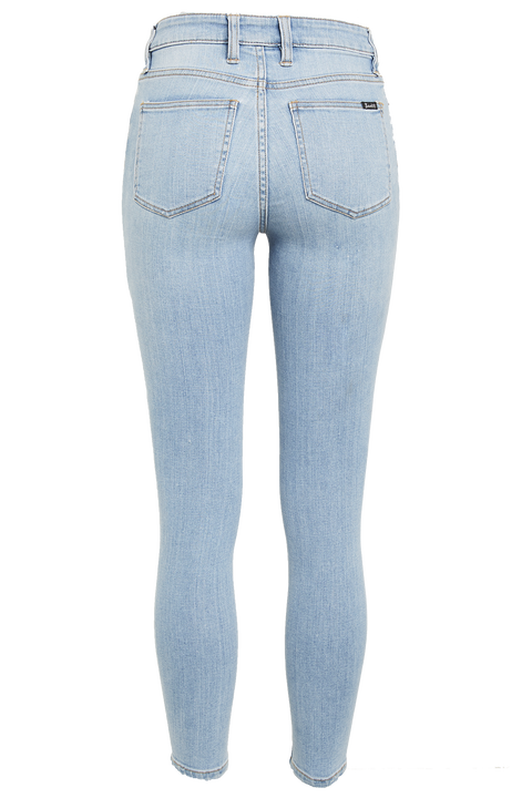 KHLOE HI CROP JEAN in colour DREAM BLUE