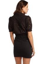 SAMIRA TOP in colour CAVIAR