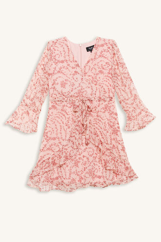 MILLY WRAP DRESS in colour POTPOURRI