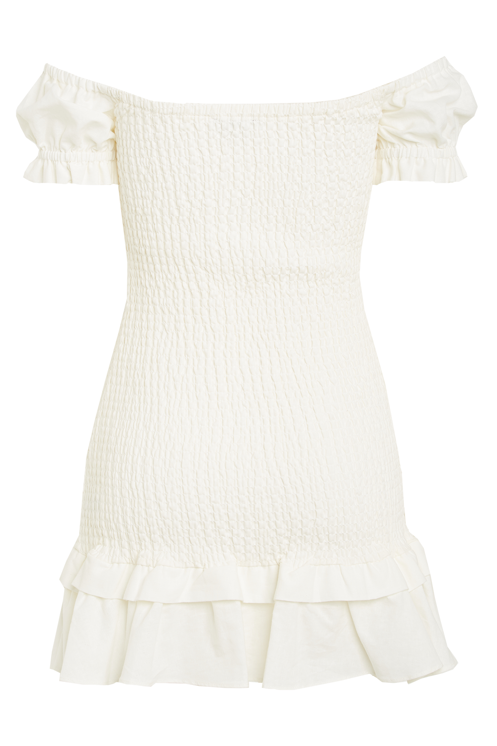 GWEN MINI DRESS in colour CLOUD DANCER