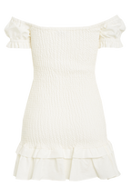 GWEN MINI DRESS in colour CLOUD DANCER