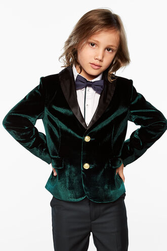 XANDER VELVET BLAZER in colour SYCAMORE