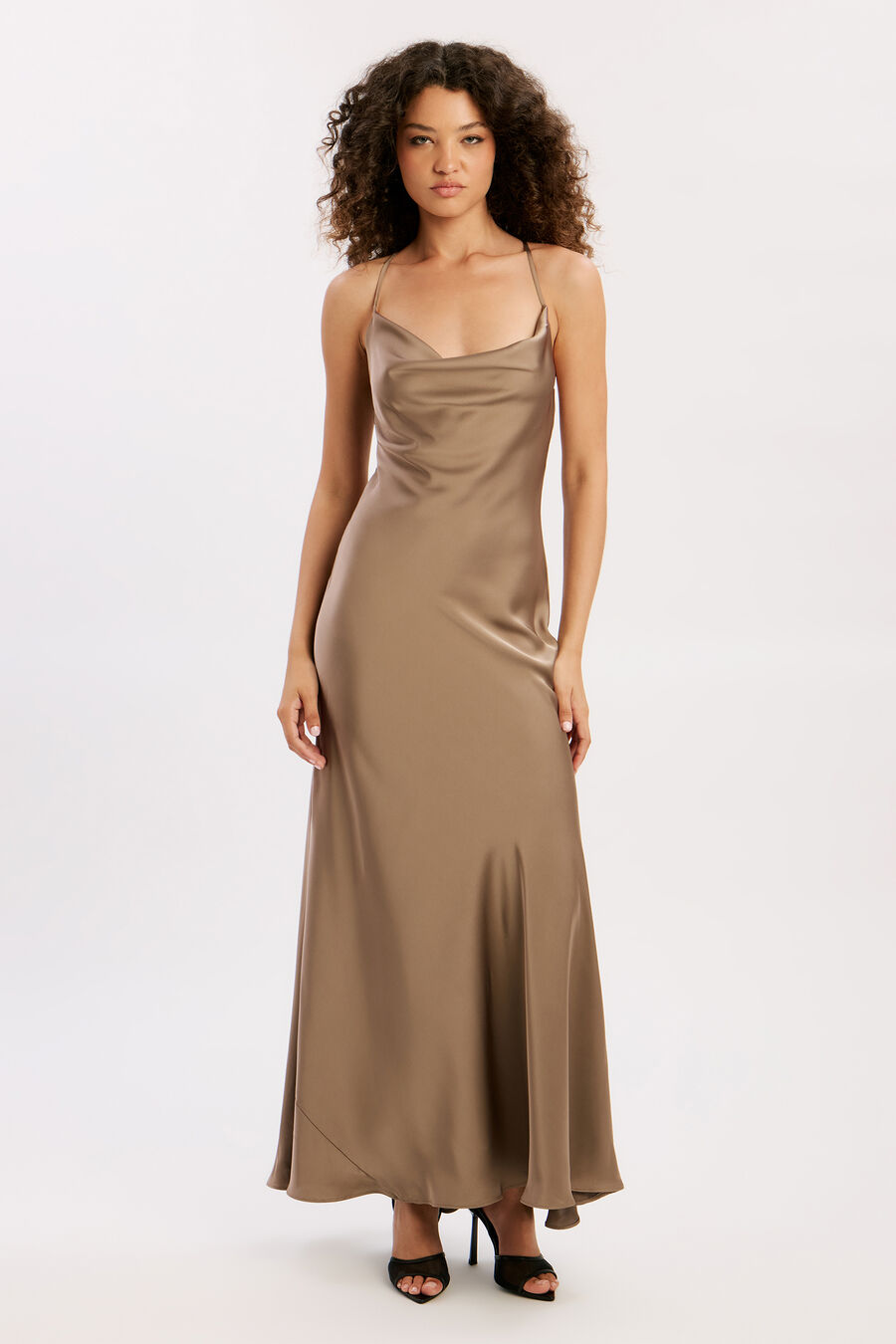 Monroe Cowl Neck Maxi Dress