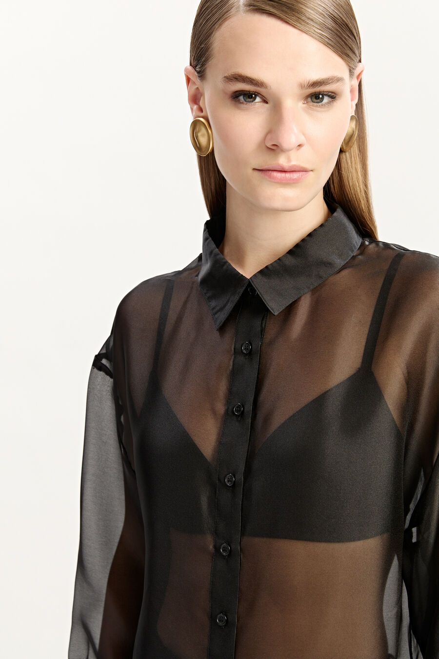 Luana Oversized Organza Shirt