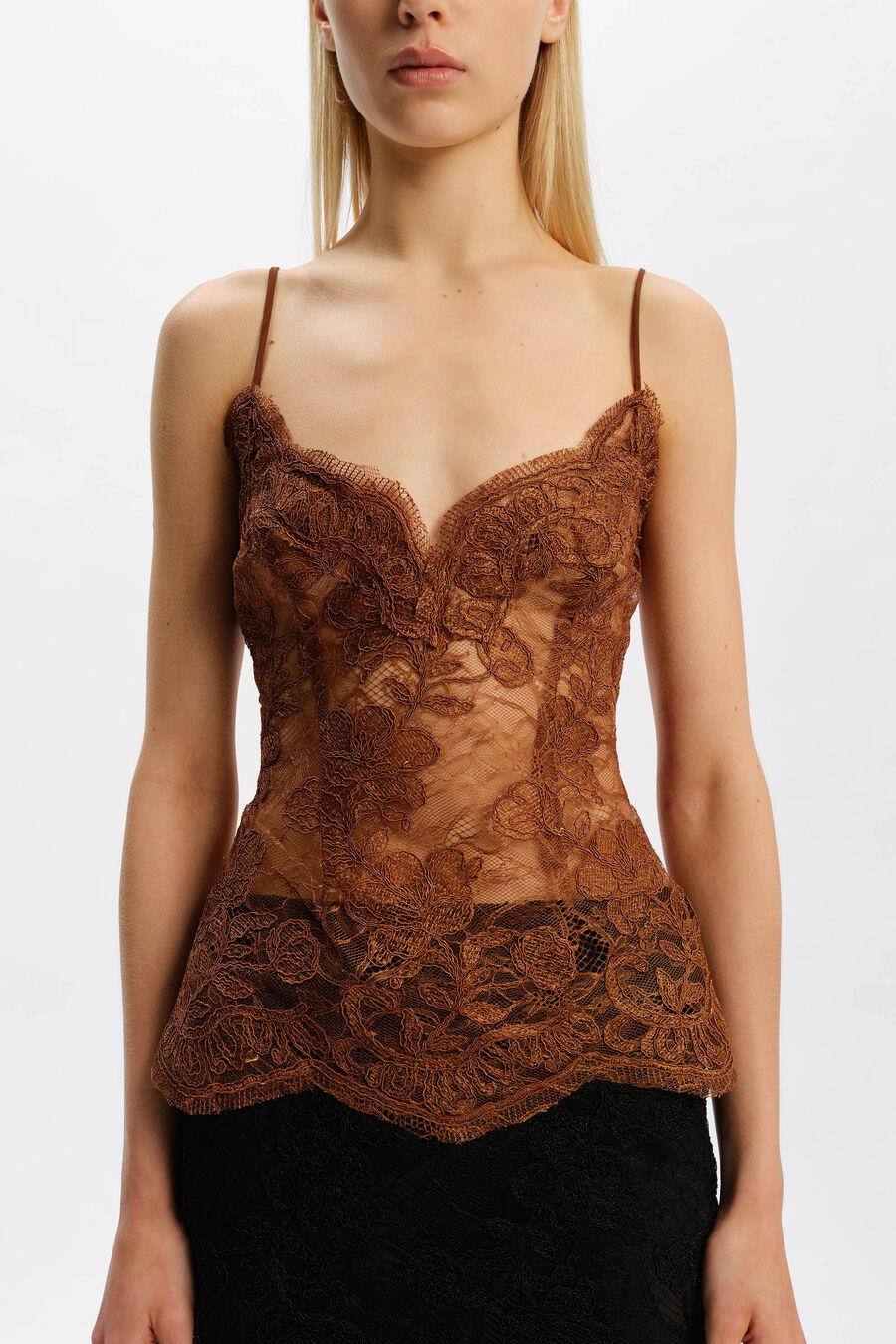 Andrina Lace Fitted Top