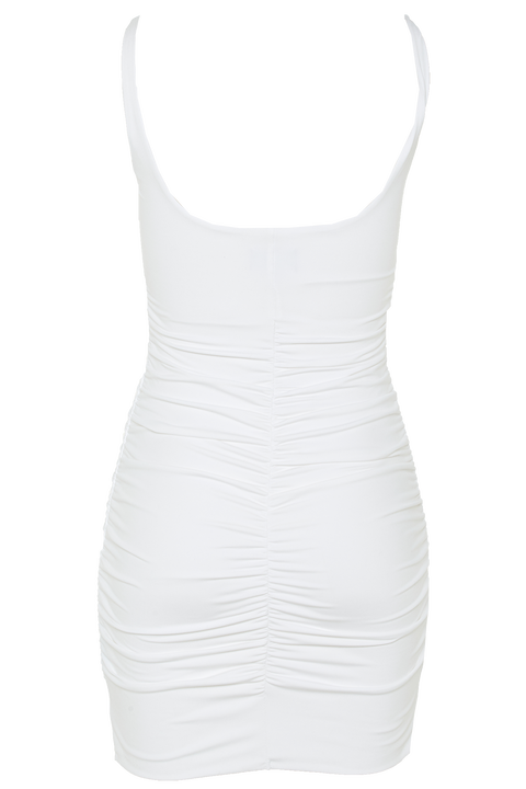 KARIN DRESS in colour BRIGHT WHITE