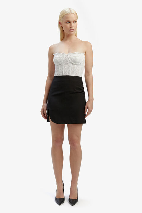ROME MINI SKIRT in colour CAVIAR