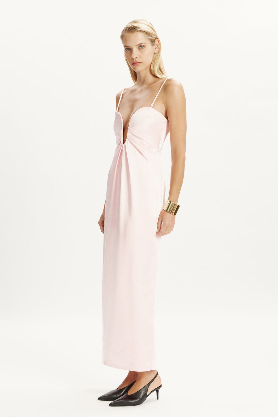 Clea Satin Maxi Dress