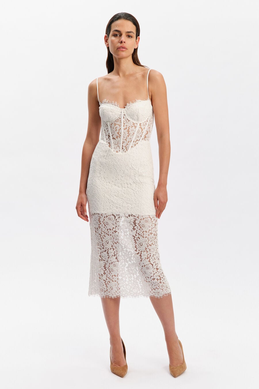 Olina Corset Midi Dress