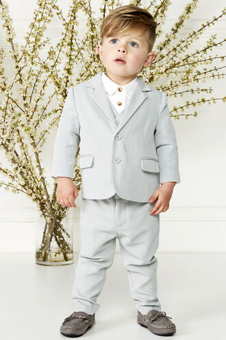 TEXTURED SUIT PANT in colour FROST GRAY