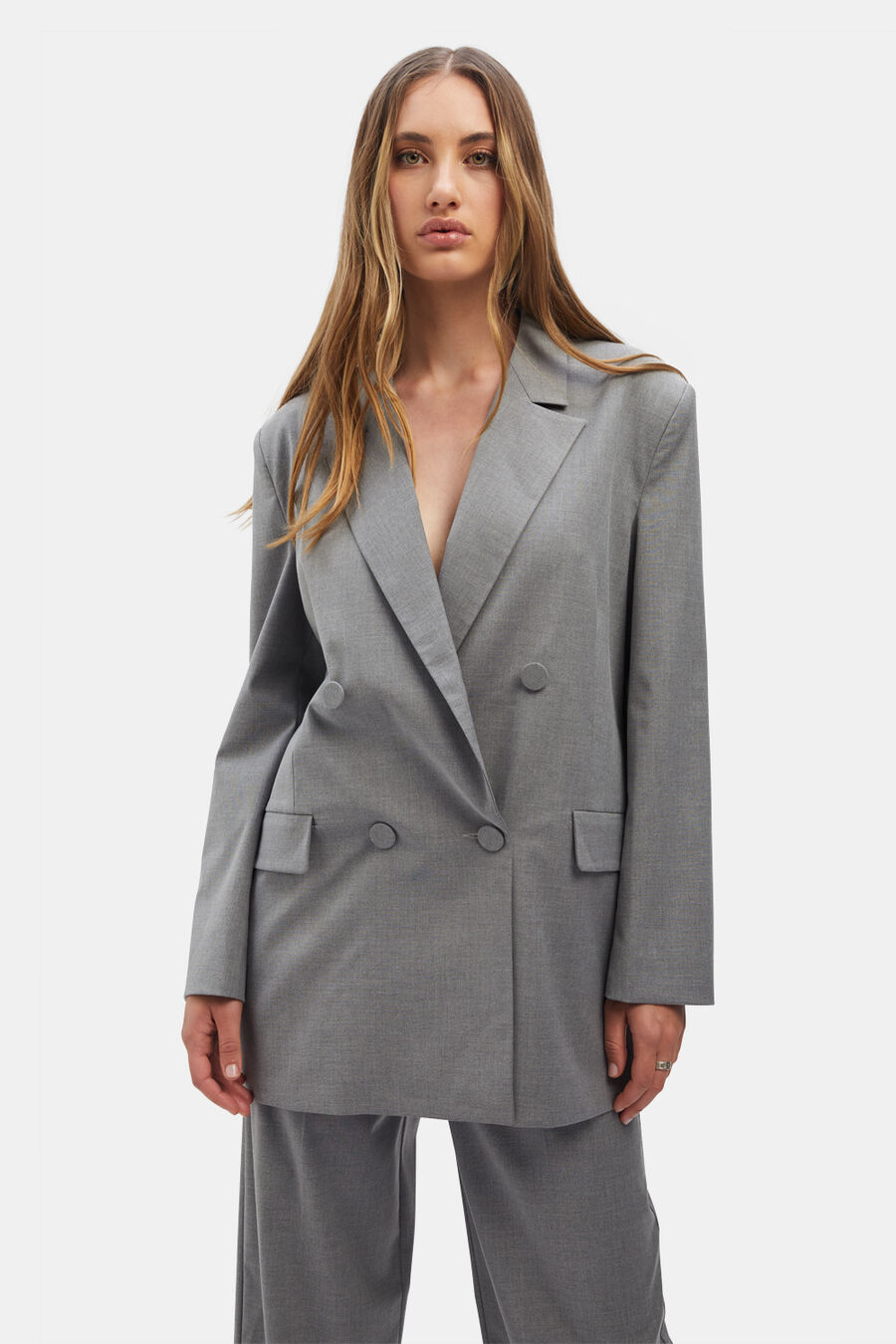 SACHA OVERSIZED BLAZER in colour DUSK GREY