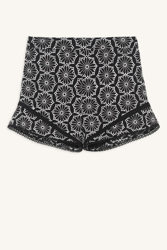 ARI FLUTTER SHORT in colour CAVIAR