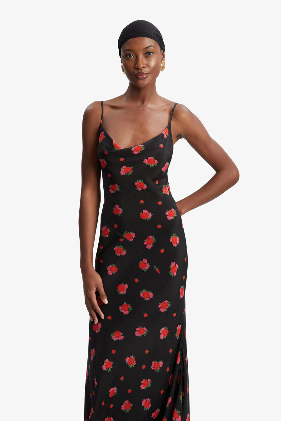 Monroe Cowl Neck Maxi Dress