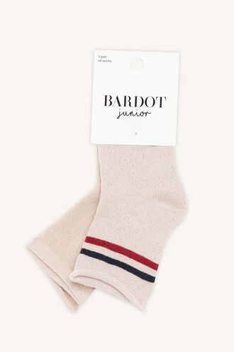 LUREX SOCK 2PK in colour PINK CARNATION