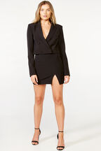 BRITT MINI SKIRT in colour CAVIAR