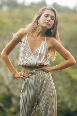 DISCO CAMI in colour WHITE SWAN