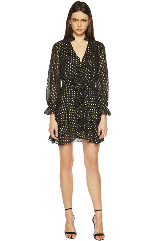 SPOT SHIRT DRESS in colour CAVIAR