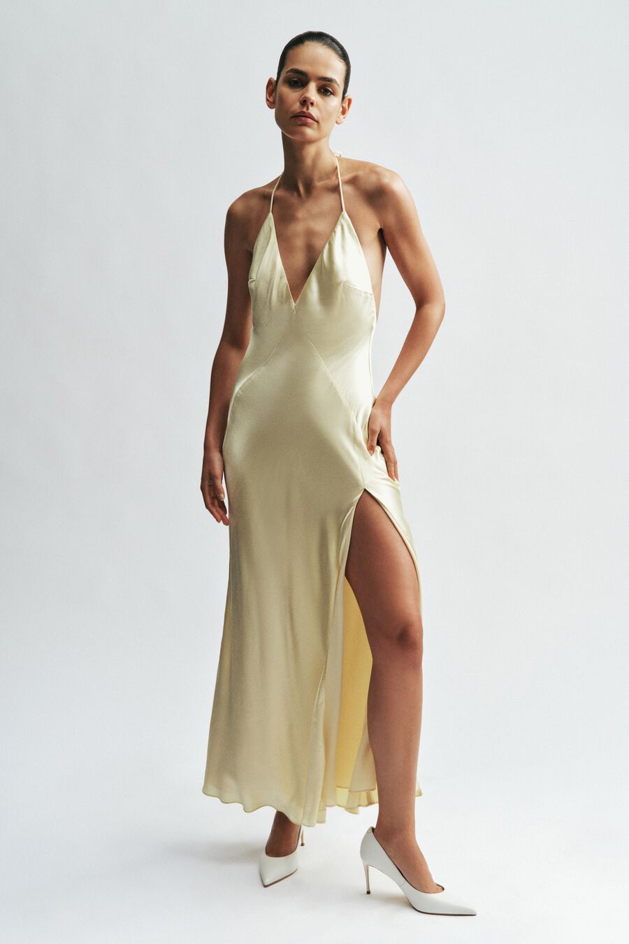 Lizbeth Halter Maxi Dress