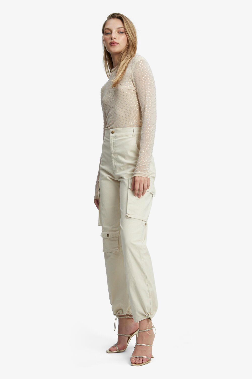 BECCA CARGO PANT in colour TAN