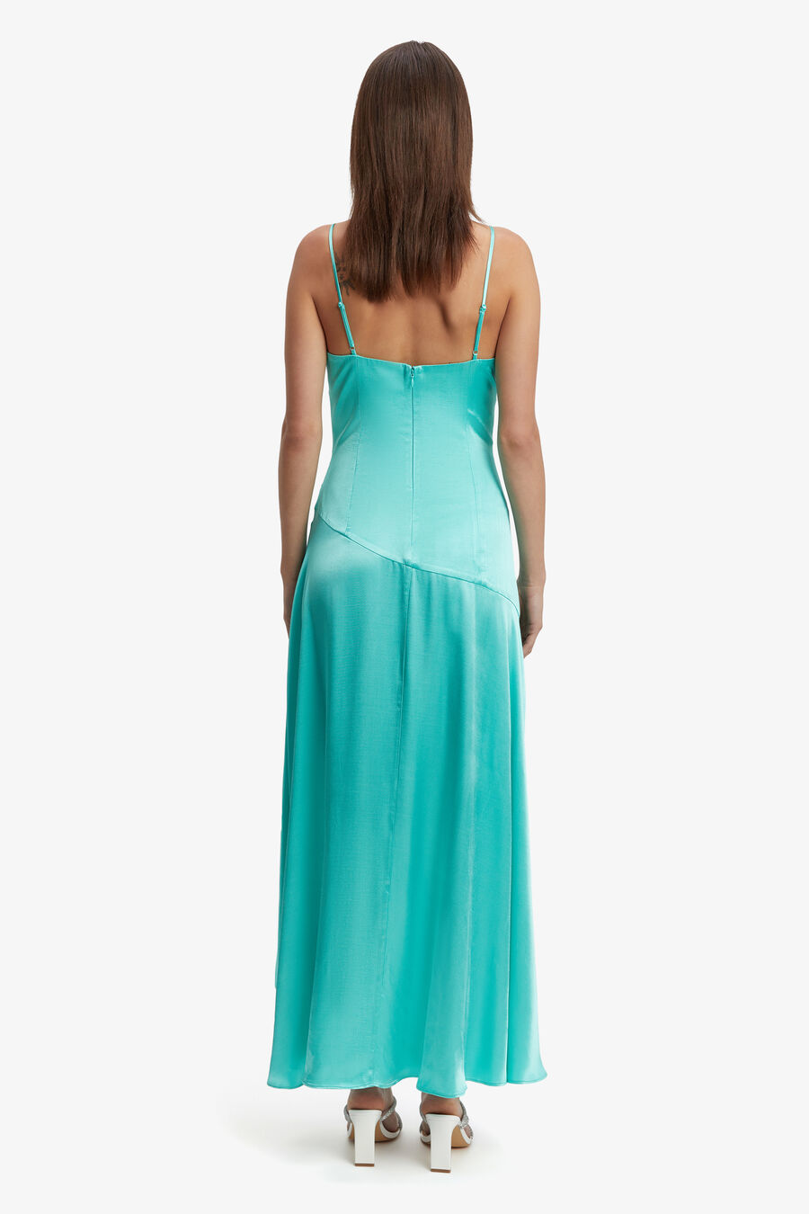 SORELLA MIDI DRESS in colour AQUA