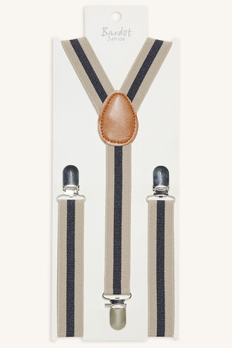 STRIPED BRACES in colour BEIGE