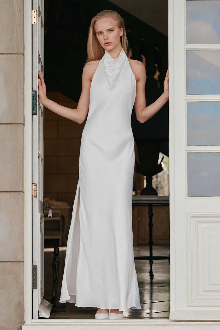 Maxine Satin Maxi Dress