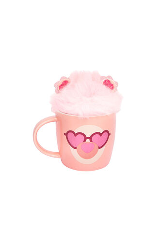 FLUFFY MUGSET - LLAMA in colour PARADISE PINK