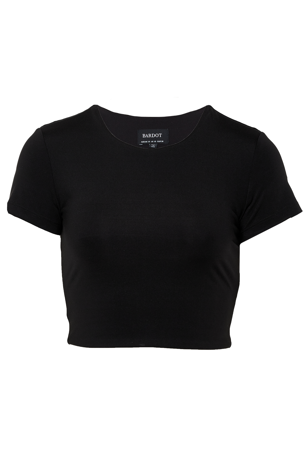 BRIE CROP TOP in colour CAVIAR